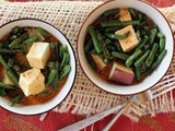 Chinese Long Beans and Tofu with Fragrant Coconut Sauce