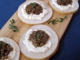 Fig-Walnut Tapenade with Ricotta and Asian Pears