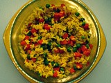 Yellow Rice with Peas and Carrots Side Dish