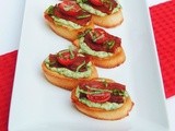 Blt Crostini with Basil Mayonnaise #SundaySupper