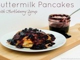 Buttermilk Pancakes with Huckleberry Syrup