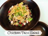 Chicken Taco Salad with Cilantro Lime Dressing