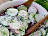 Creamy Low Carb Cucumber Salad