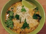 Creamy White Chicken Chili with Roasted Poblano Peppers