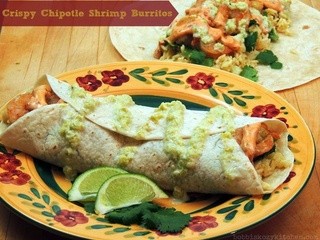Crispy Chipotle Shrimp Burritos for Stuff, Roll, and Wrap #SundaySupper