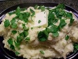 Roasted Garlic Mashed Potatoes and Cauliflower