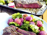 Sheet Pan Steak with Broccoli and Radishes
