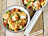 Shrimp and Bacon Cauliflower Fried Rice