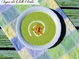 Sopa de Chili Verde (Green Chili Soup) with Mini Grilled Cheese