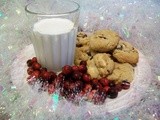White Chocolate Chip Cookies with Rum Soaked Craisins