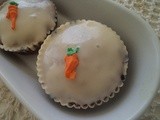 Healthy carrot cupcake