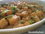 Peas and potato curry