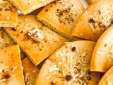 Crispy Garlic Pita Toasts