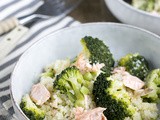 Couscous met broccoli en zalm