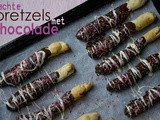 Zachte pretzels met chocolade