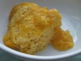 Quick microwave orange pudding, gluten and dairy free