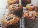 Banana blueberry cakes