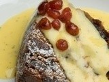 Christmas Pudding with Raisins, Sultanas, Cranberries