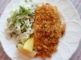 Crispy Baked Chicken for Two, with Fennel Slaw