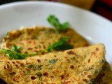Palak Paneer Parantha : Simple and healthy Breakfast