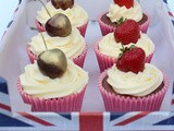 Recipe: British Cherry Cupcakes and British Strawberry Cupcakes