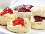 Scones with Strawberry Jam and Clotted Cream recipe