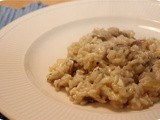 Risotto with Mushrooms and  Silver Onions