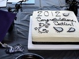 Red Velvet Graduation Cake