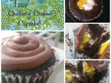“Faux” Cadbury Cream Cupcakes {April Fools Day}