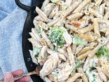 Five Ingredient Gluten Free Broccoli Chicken Alfredo