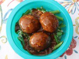 Meatballs, Brown Gravy and Rice Sheetpan Dinner