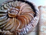Crostata integrale di mele con crema di cous cous