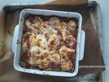 La Romagna in una Lasagna.. ovvero: Lasagna di rucola con sugo di scalogni e prosciutto e besciamella allo Squacquerone