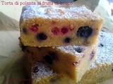 Torta di polenta ai frutti di bosco e... aggiornamento neve