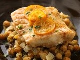 Chick peas with fish fillet