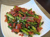 Asparagus with Bacon and Onion