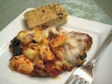 Chicken-Spinach Parmesan with Mushrooms
