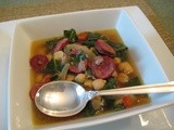 Chickpea Collard & Sausage Soup
