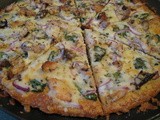 Grilled Chicken-Spinach Pizza