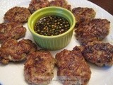 Pork Patties with Dipping Sauce