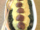 Spinach Mayonado with Sausage Meatballs