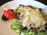 Steak Melt on Zoodles