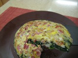 Upside-Down Spinach Omelet