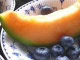 Cantaloup and Blueberries: Sunshine Food