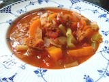 Chorizo, Vegetable and Pasta Soup