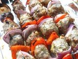 Herby Pork and Apple Sausage Skewers
