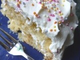 Pineapple Sponge Cake with Fresh Cream
