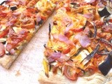 Rustic Smoky Bacon and Mediterranean Vegetable Tart