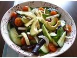 Tangy Honey Lemon Dressing with Avocado Salad