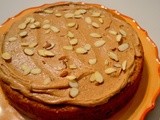 Baked Sunday Mornings - Pumpkin Almond Cake w/Almond Butter Frosting